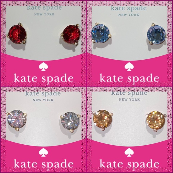 Take 40% Off Kate Spade ♠️ Fuchsia “Rise and Shine” Gumdrop Earrings NWTs - Picture 4 of 6